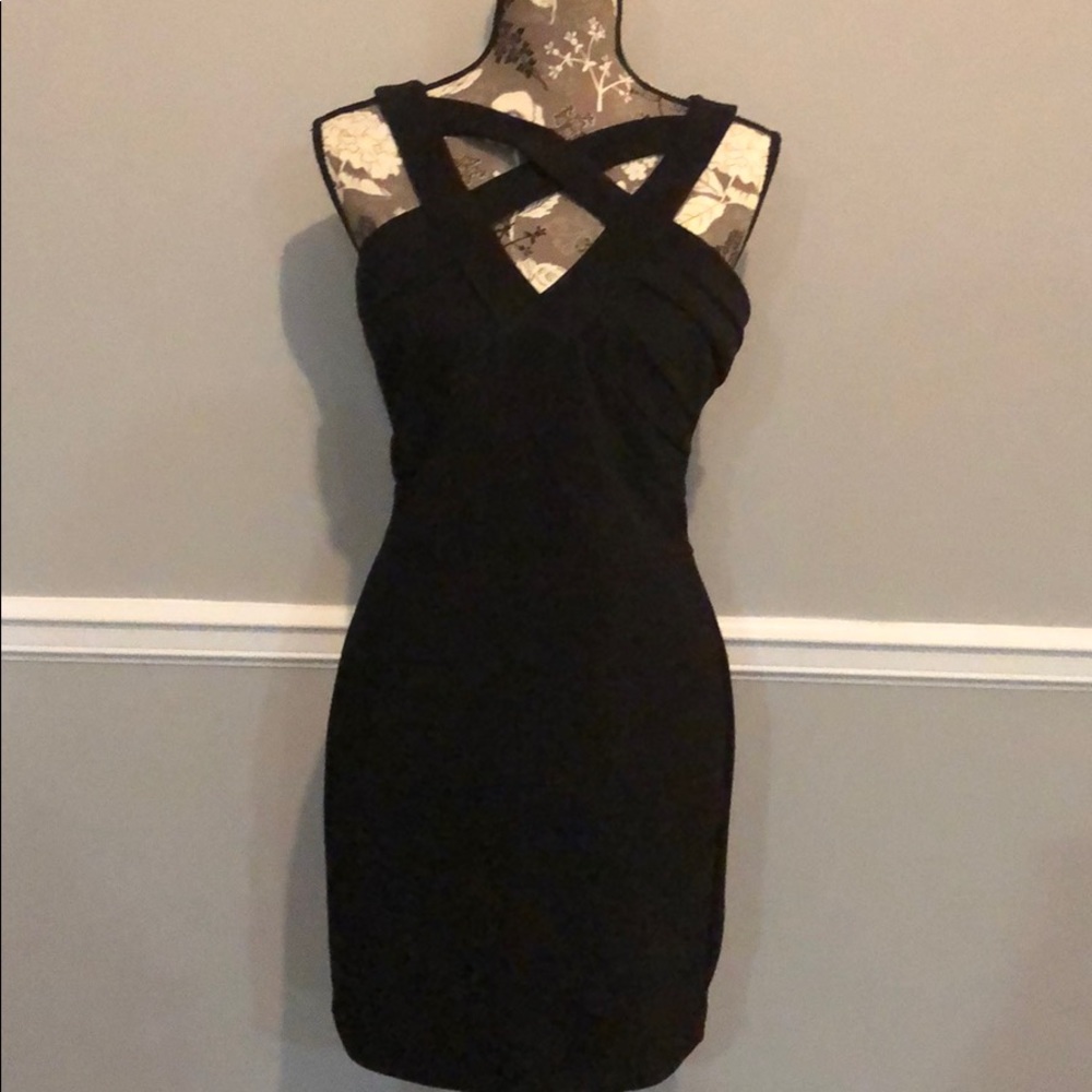Black cocktail dress
